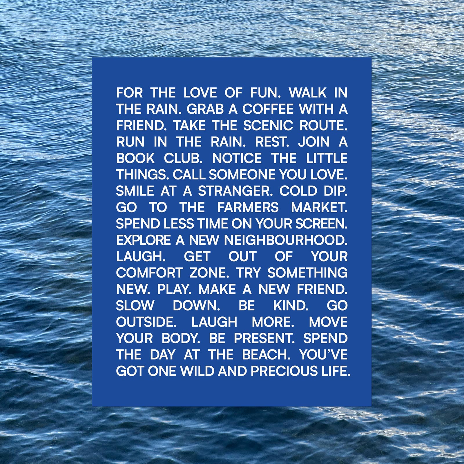 The Little Things Manifesto - Premium Unframed Print