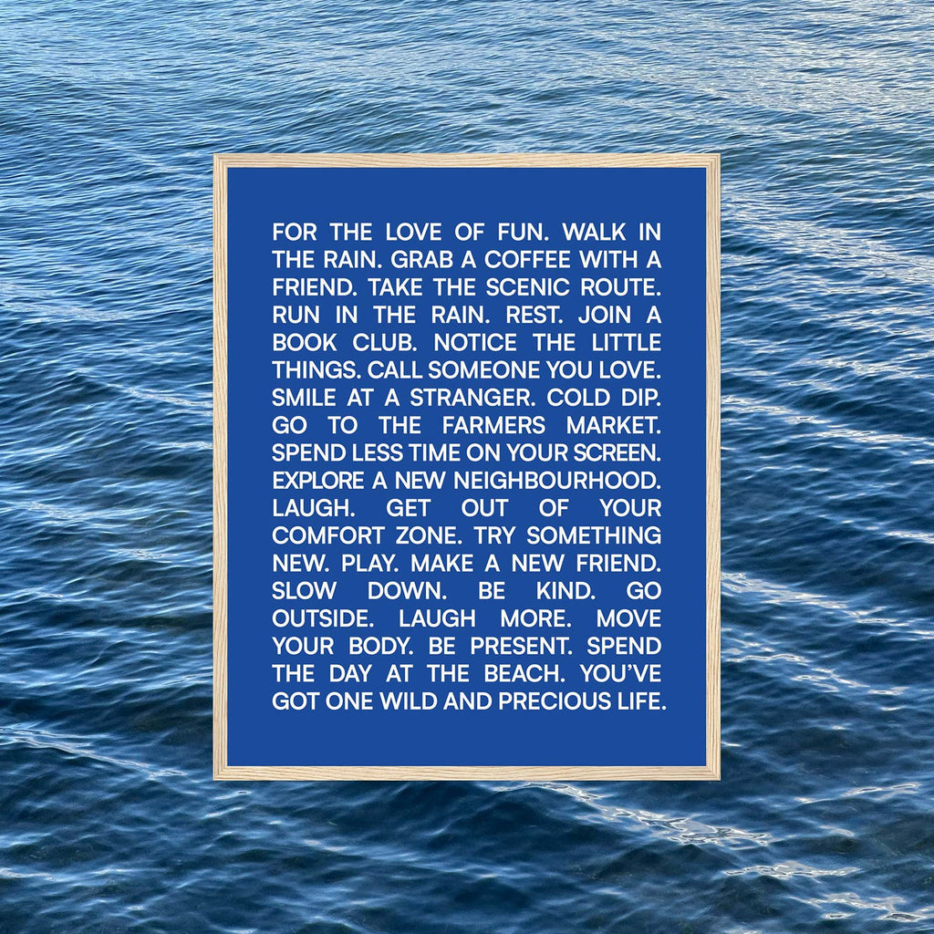 The Little Things Manifesto - Premium Wooden Framed Print