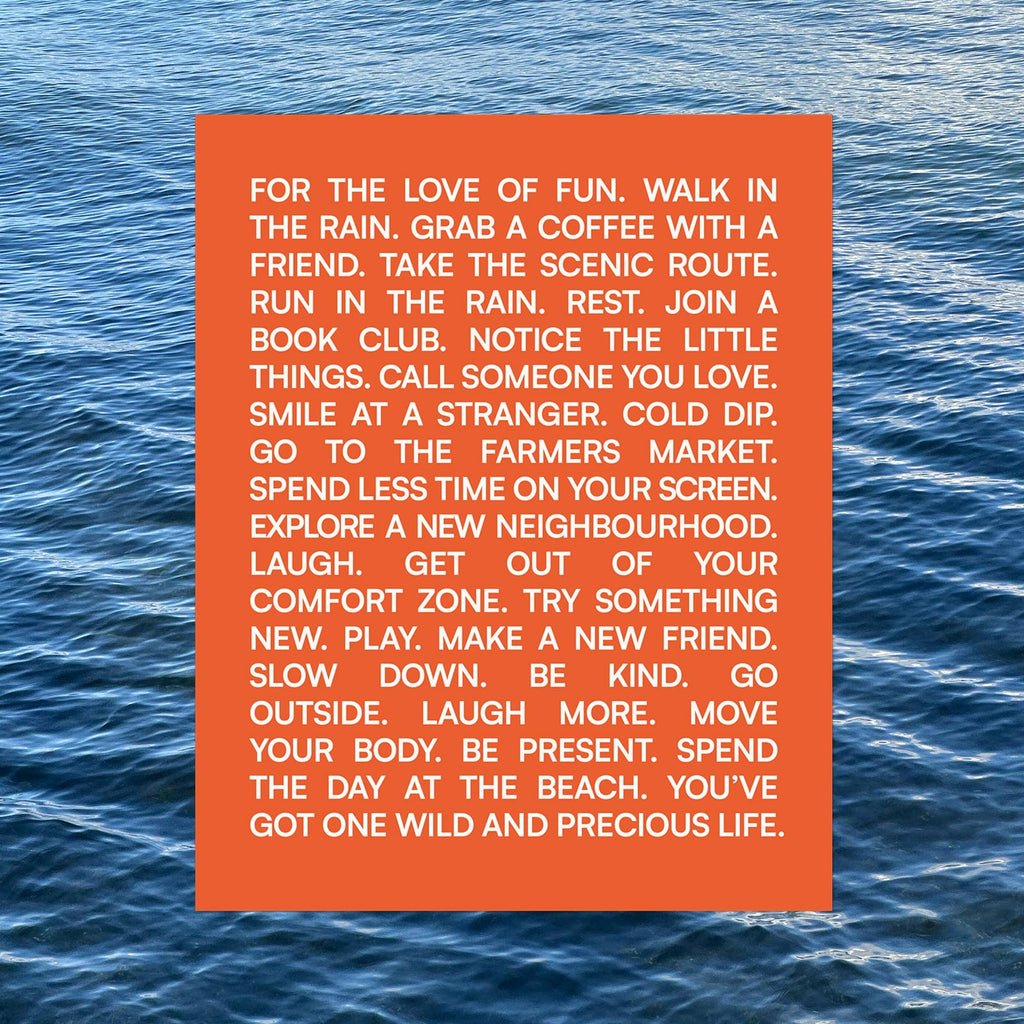 The Little Things Manifesto - Premium Unframed Print