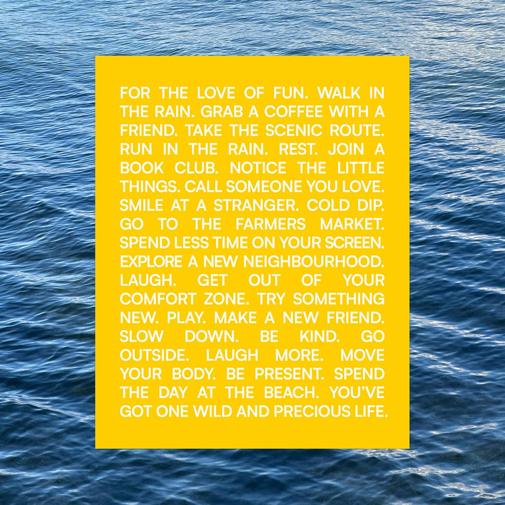 The Little Things Manifesto - Premium Unframed Print