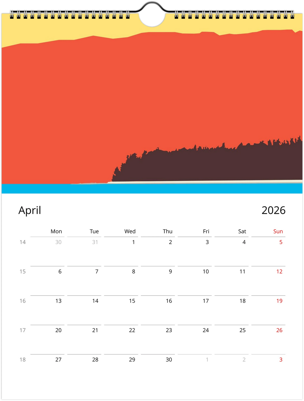 Views for Daze: 2026 Calendar - Wall Calendar